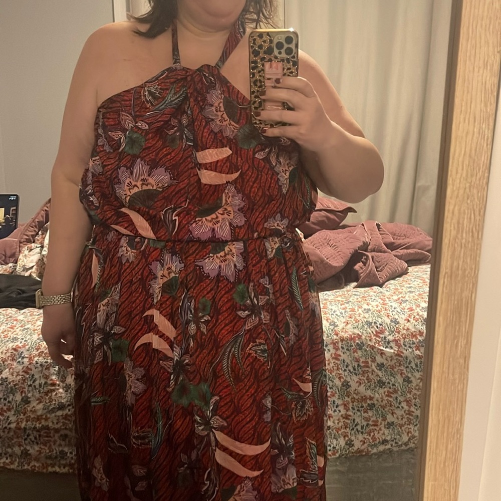 Eloquii size 26 - red floral vacation dress NWT